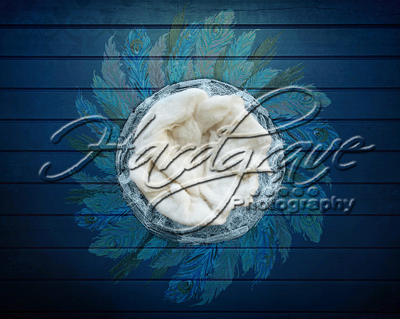 blue floor basket