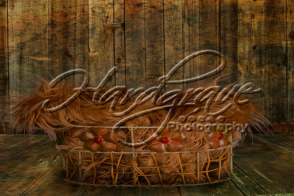 Brown Basket wood floor
