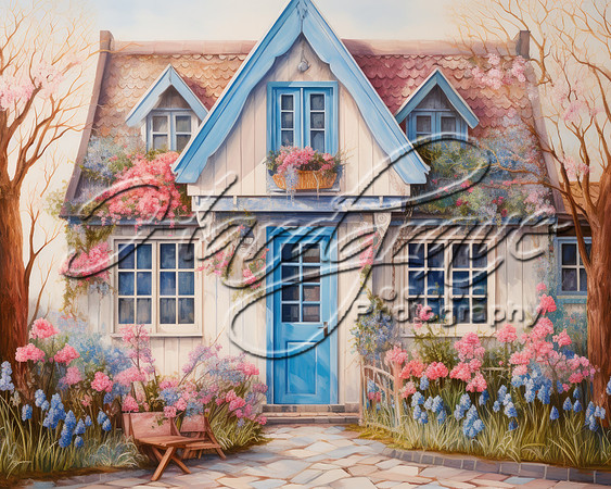 EasterDigitalBackdrop-PaintedHouse